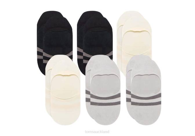 Women Basics Multi Toms Ultimate No Show Socks 6 Pack Accessories R26T340