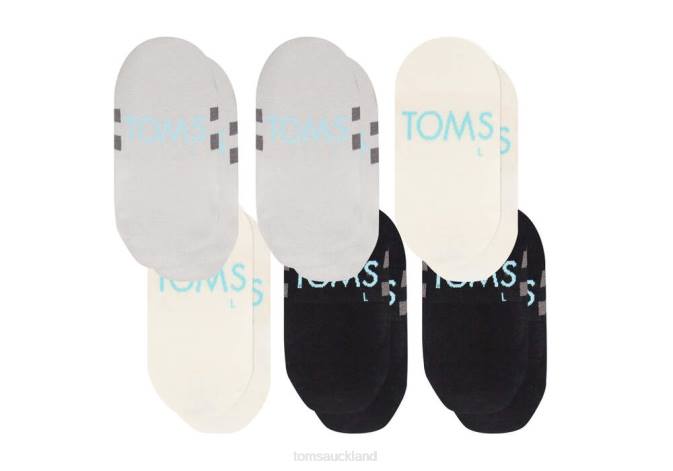 Women Basics Multi Toms Ultimate No Show Socks 6 Pack Accessories R26T340