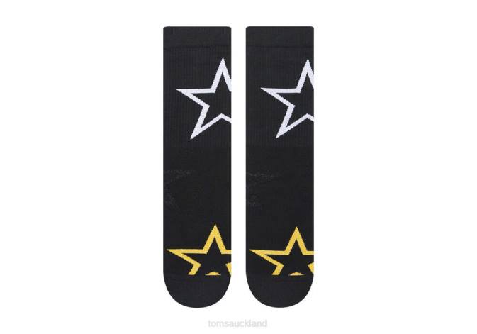 Women Glitter Stars Toms Light Cushioned Crew Socks Accessories R26T357