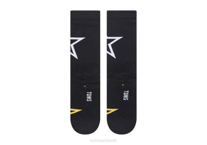 Women Glitter Stars Toms Light Cushioned Crew Socks Accessories R26T357