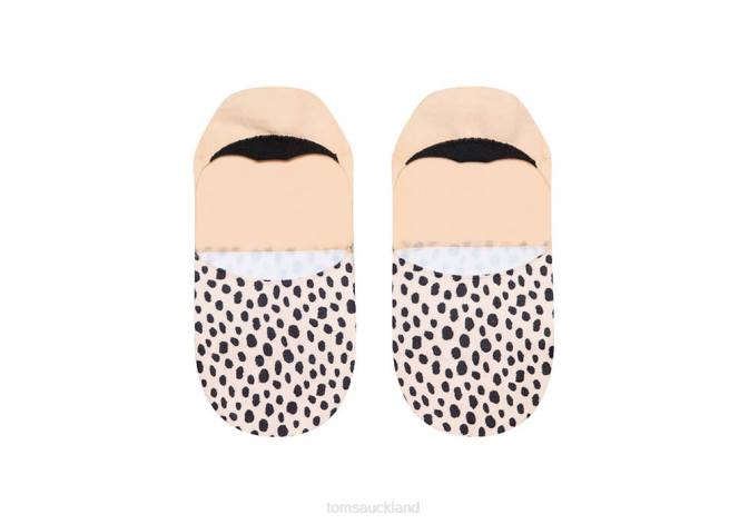 Women Natural Toms Ultimate No Show Socks Mini Cheetah Accessories R26T325