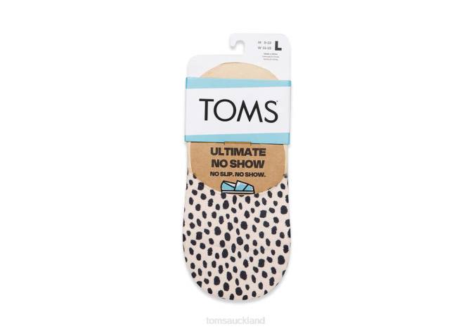 Women Natural Toms Ultimate No Show Socks Mini Cheetah Accessories R26T325