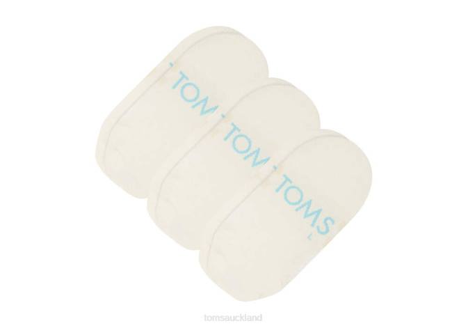 Women Off-White Toms No Show Socks 3 Pack Accessories R26T331