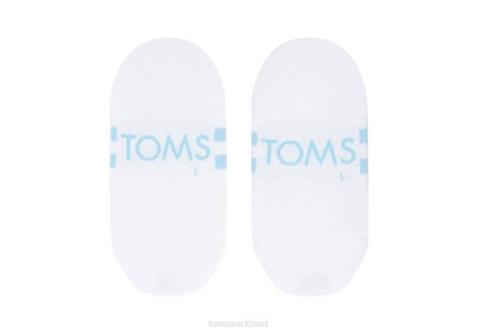 Women White Toms No Show Socks Accessories R26T329