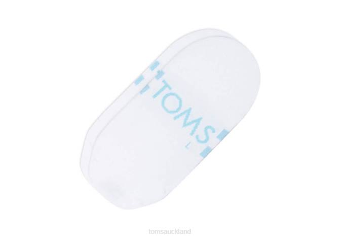 Women White Toms No Show Socks Accessories R26T329