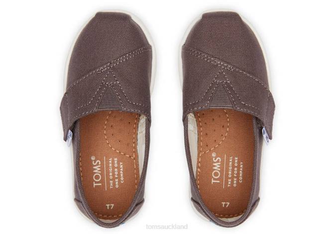 Kids Ash Toms Grey Alpargata Shoes R26T527