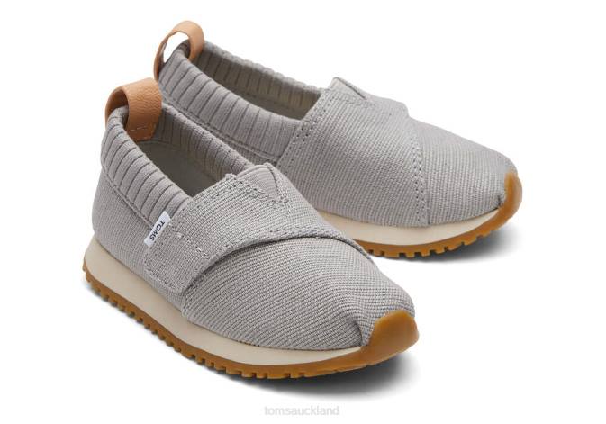 Kids Grey Toms Alpargata Resident Shoes R26T509