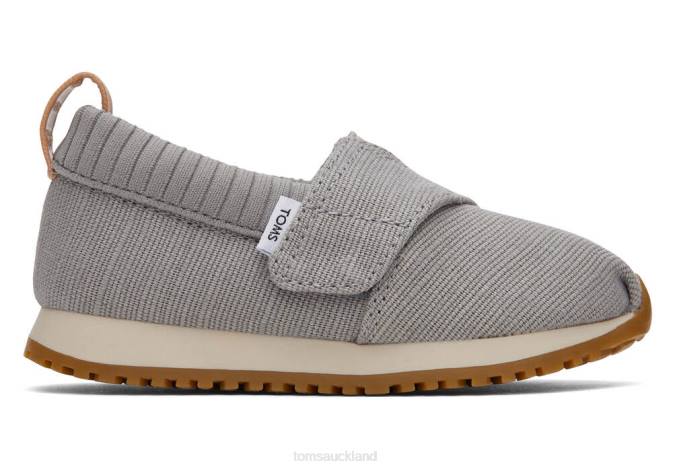 Kids Grey Toms Alpargata Resident Shoes R26T509