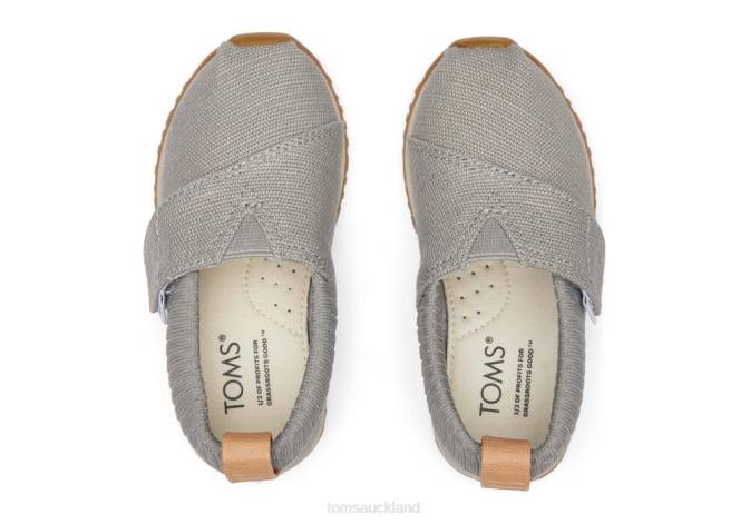 Kids Grey Toms Alpargata Resident Shoes R26T509