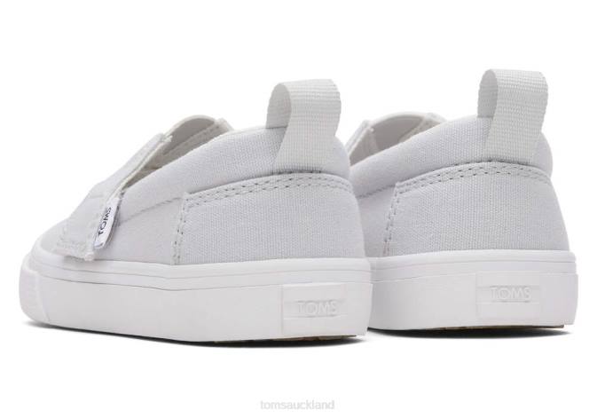 Kids Lunar Grey Toms Tiny Fenix Slip-On Canvas Shoes R26T514