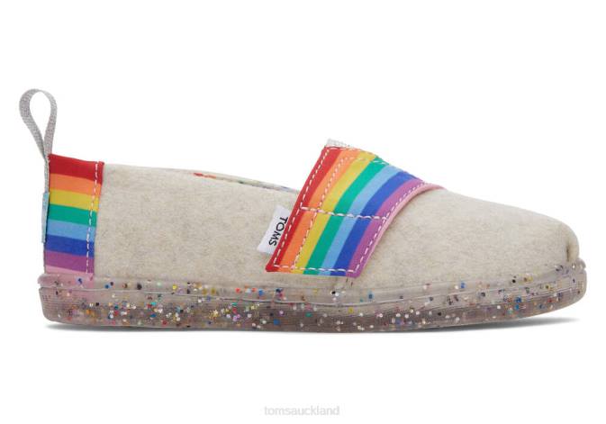 Kids Natural Rainbow Toms Unity Pride Alpargata Shoes R26T520