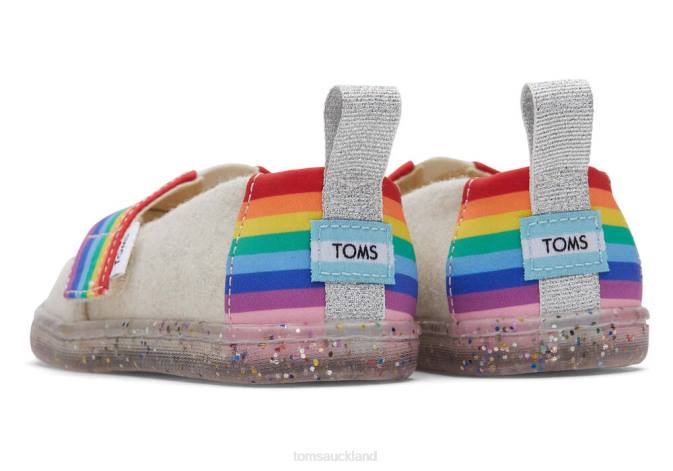 Kids Natural Rainbow Toms Unity Pride Alpargata Shoes R26T520