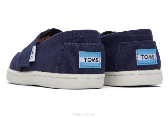 Kids Navy Toms Alpargata Canvas Shoes R26T511