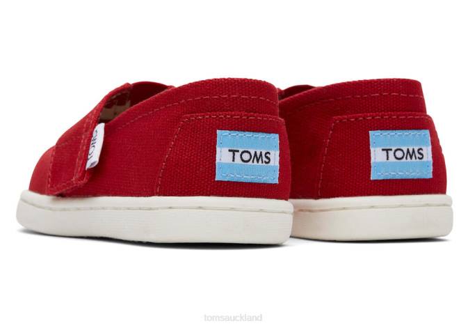 Kids Red Toms Alpargata Shoes R26T512
