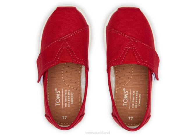Kids Red Toms Alpargata Shoes R26T512