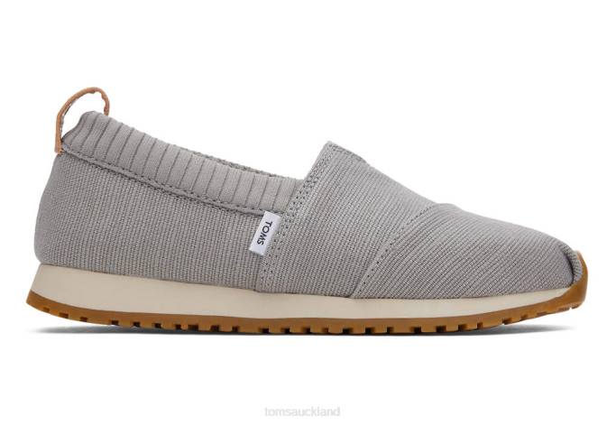 Kids Grey Toms Alpargata Resident Shoes R26T540