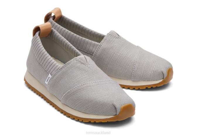 Kids Grey Toms Alpargata Resident Shoes R26T540