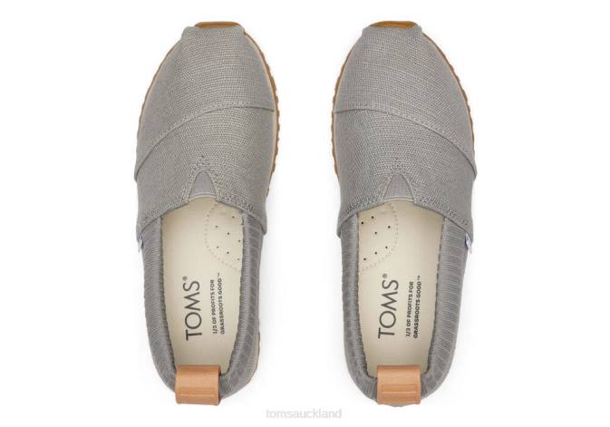 Kids Grey Toms Alpargata Resident Shoes R26T540
