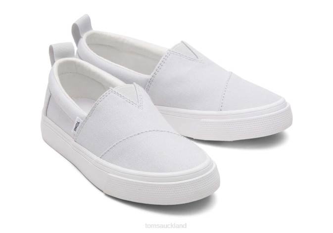 Kids Lunar Grey Toms Youth Fenix Slip-On Canvas Shoes R26T547