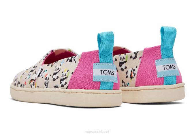 Kids Natural Birch Toms Panda Alpargata Shoes R26T559