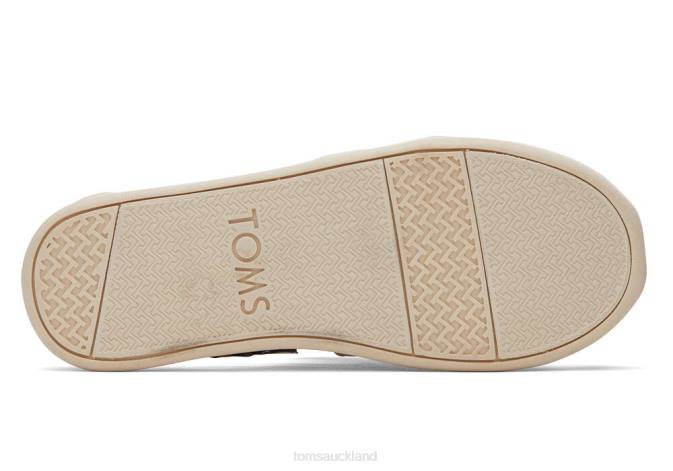 Kids Natural Birch Toms Panda Alpargata Shoes R26T559