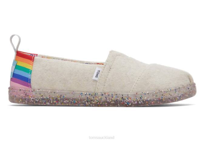 Kids Natural Rainbow Toms Unity Pride Alpargata Shoes R26T551