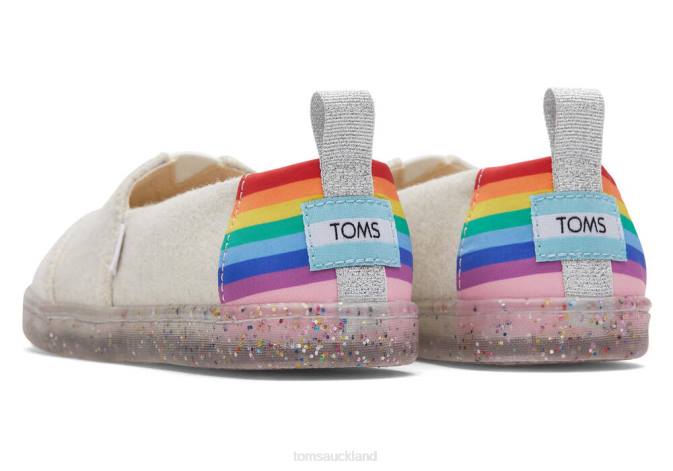 Kids Natural Rainbow Toms Unity Pride Alpargata Shoes R26T551