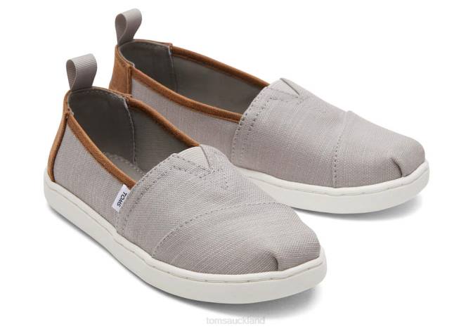 Kids New Style Toms Youth Alpargata Eco Recycled Cotton Shoes R26T545