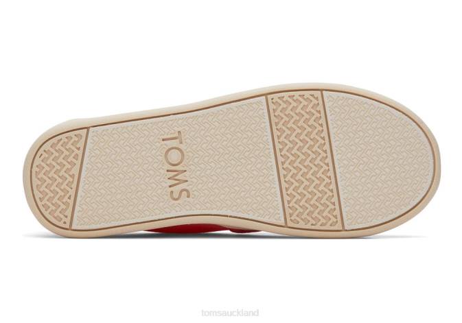 Kids Peach Pink Toms Youth Alpargata Eco Woven Shoes R26T546