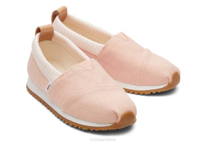 Kids Peach Toms Youth Resident Eco Heritage Canvas Shoes R26T539