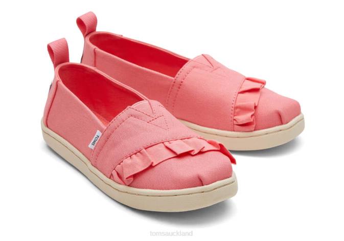Kids Pink Toms Rose Alpargata Shoes R26T555