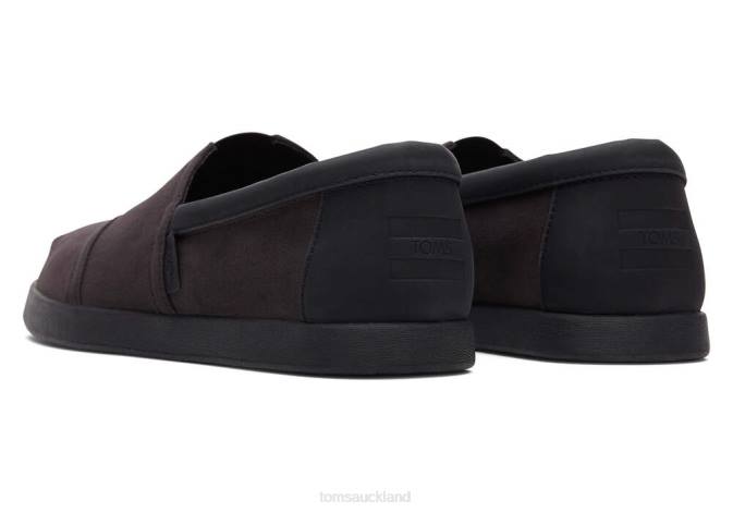 Men Black Nubuck Toms Alp Fwd Shoes R26T397