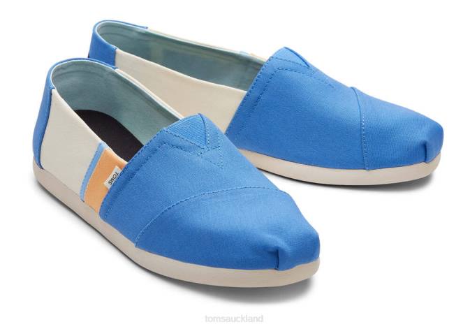 Men Blue Toms Colourblock Alpargata Shoes R26T410