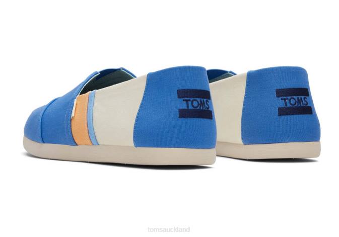 Men Blue Toms Colourblock Alpargata Shoes R26T410