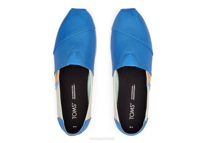 Men Blue Toms Colourblock Alpargata Shoes R26T410