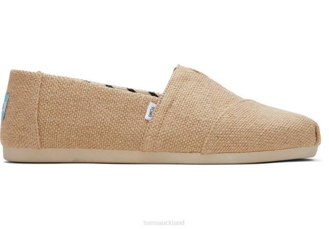 Men Burlap Natural Toms Alpargata Burlap Shoes R26T429