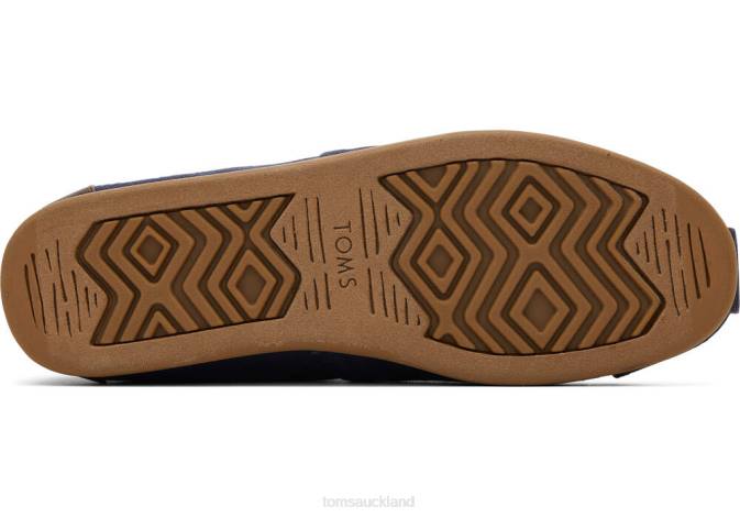 Men Deep Navy Toms Alpargata Synthetic Trim Shoes R26T430