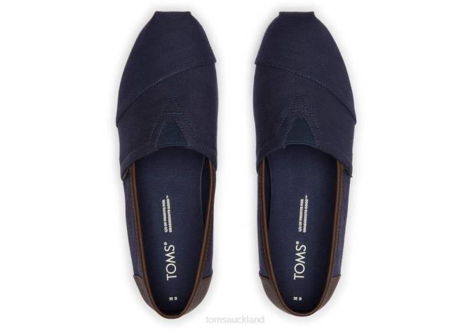 Men Deep Navy Toms Alpargata Synthetic Trim Shoes R26T430