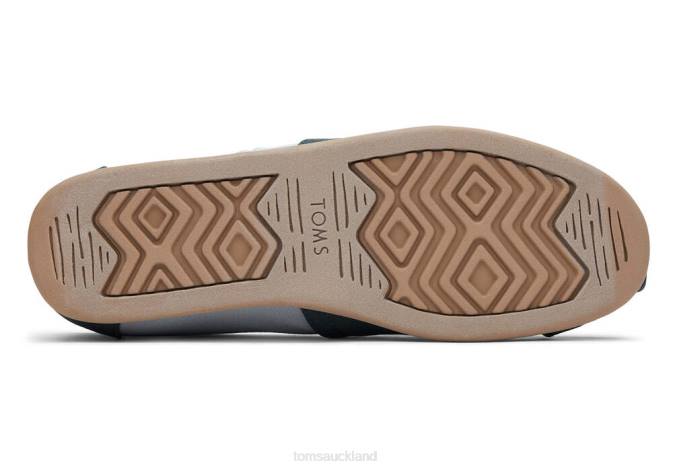 Men Forest Green Toms Colourblock Alpargata Shoes R26T408