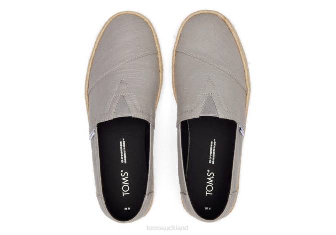 Men Grey Toms Alpargata Eco Rope 2.0 Shoes R26T377