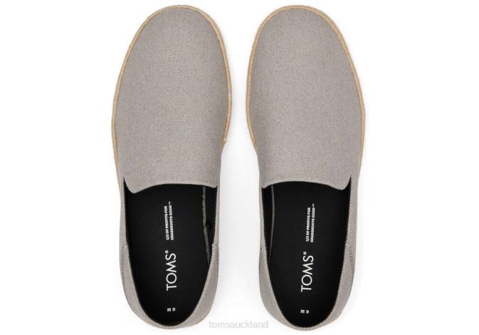 Men Grey Toms Santiago Eco Recycled Cotton Shoes R26T417