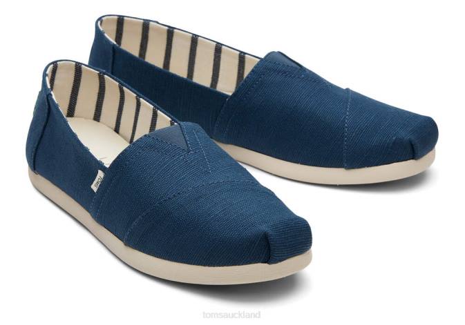 Men Majolica Blue Toms Alpargata Shoes R26T387