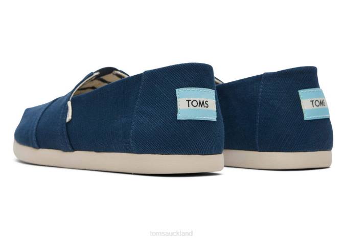 Men Majolica Blue Toms Alpargata Shoes R26T387
