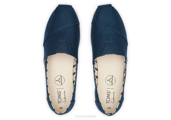 Men Majolica Blue Toms Alpargata Shoes R26T387