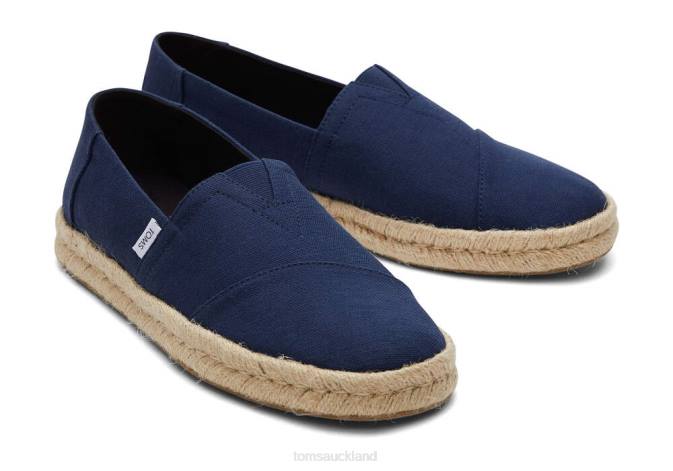 Men Navy Toms Alpargata Eco Rope 2.0 Shoes R26T416