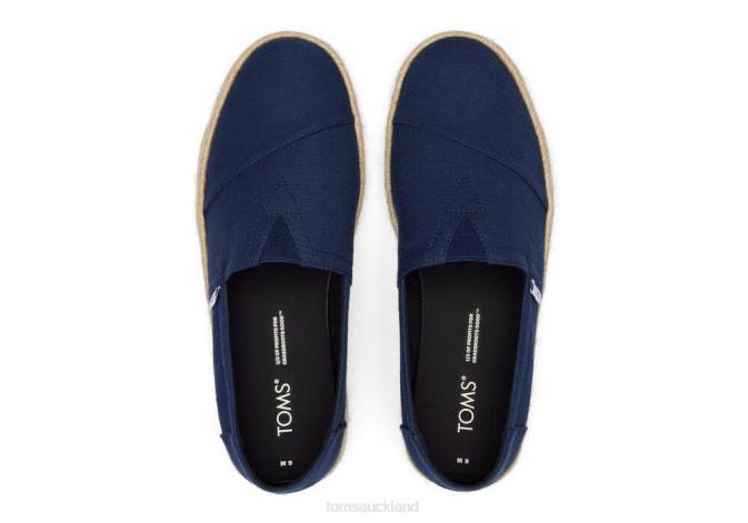 Men Navy Toms Alpargata Eco Rope 2.0 Shoes R26T416