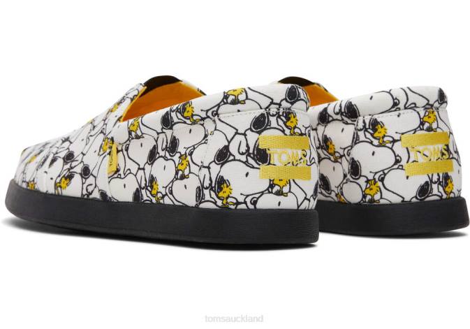 Men White Peanuts Print Toms Peanuts Alp Fwd Shoes R26T406