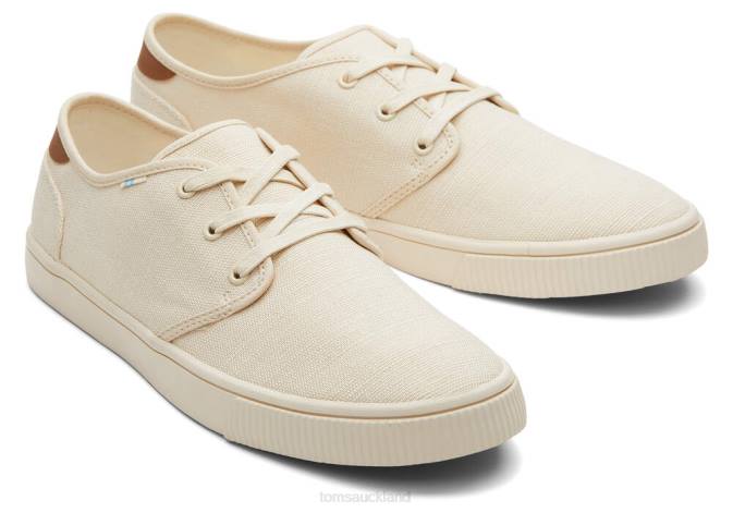 Men Beige Toms Carlo Trainers Shoes R26T484