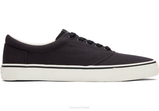 Men Black Canvas Toms Fenix Trainers Shoes R26T462