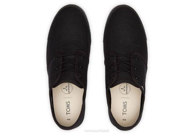 Men Black Toms Carlo Trainers Shoes R26T493